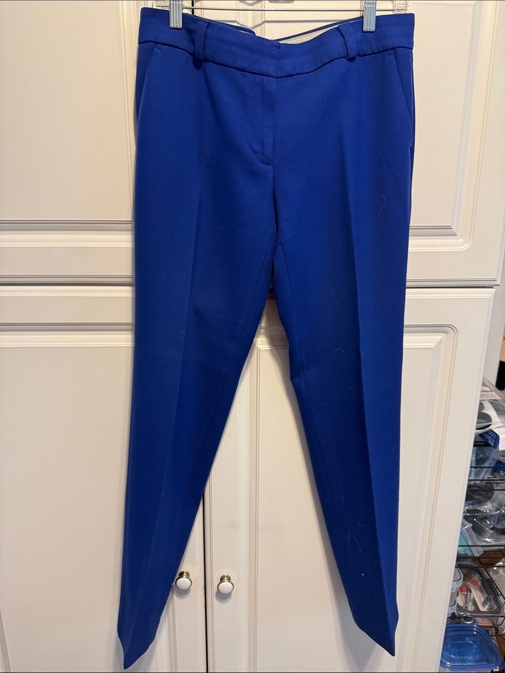 LOFT Cobalt Blue Tailored Straight-Leg Dress Pants